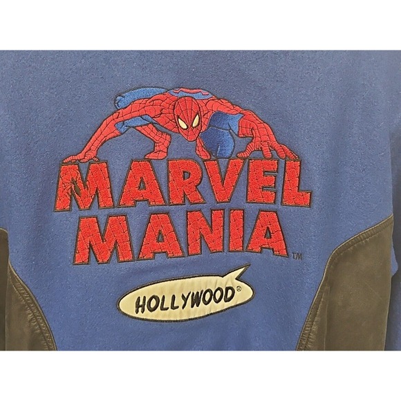 Vintage 1990s Spider-Man Embroidered Marvel Comics Jacket Mens Small Rare - Picture 8 of 9